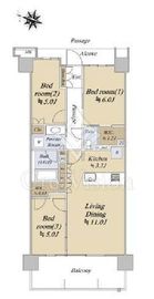 ジオ板橋大山 10階 間取り図
