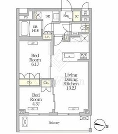 ミレーネ滝野川 503 間取り図