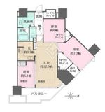 グランドシティタワー月島 20階 間取り図