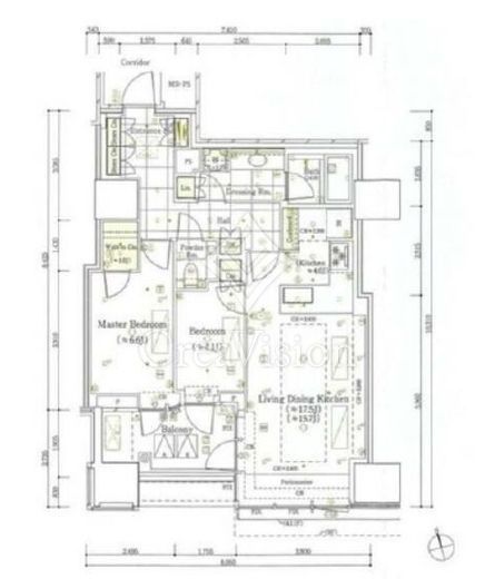 三田ガーデンヒルズ NORTH HILL 13階 間取り図