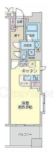 サングレイス関内 4階 間取り図