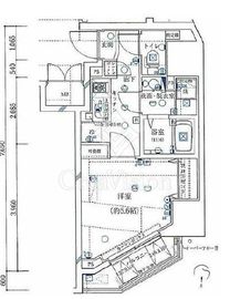 ル・リオン西新宿 2階 間取り図