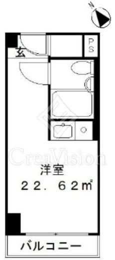 ステュディオ虎ノ門 2階 間取り図