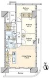 HARUMI FLAG PARK VILLAGE (晴海フラッグ パークヴィレッジ) 2階 間取り図