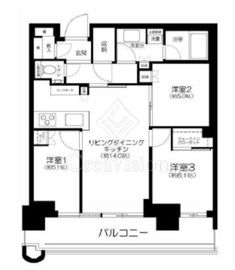 パークタワー勝どきミッド/サウス 35階 間取り図
