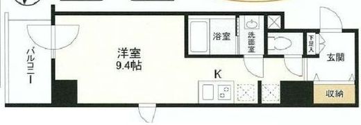 スタイリオ中延 501 間取り図