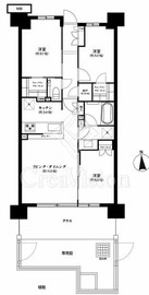 ジオ南砂町 1階 間取り図