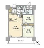ブランズタワー豊洲 34階 間取り図