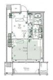 ウィズ原宿レジデンス 616 間取り図