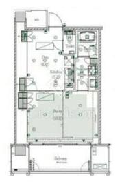 ウィズ原宿レジデンス 616 間取り図