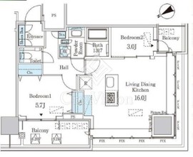 ＪＰ　ｎｏｉｅ　蔵前 1811 間取り図