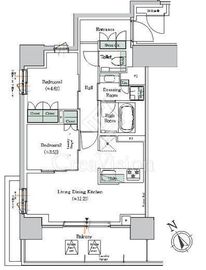 ONE ROOF RESIDENCE NISHI NIPPORI (ワンルーフレジデンス西日暮里) 904 間取り図