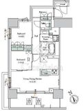ONE ROOF RESIDENCE NISHI NIPPORI (ワンルーフレジデンス西日暮里) 1204 間取り図