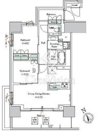 ONE ROOF RESIDENCE NISHI NIPPORI (ワンルーフレジデンス西日暮里) 1204 間取り図