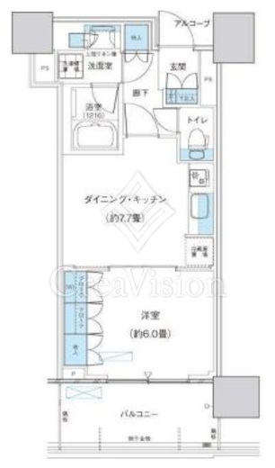 パークシティ柏の葉キャンパス　ザ・ゲートタワー　ウエスト 1214 間取り図