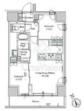 ONE ROOF RESIDENCE NISHI NIPPORI (ワンルーフレジデンス西日暮里) 1507 間取り図