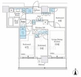 パークシティ中野　ザ　タワー　ブリーズ 11階 間取り図