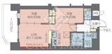 プレジオ西日暮里NORTH 801 間取り図
