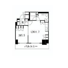 品川タワーフェイス 29階 間取り図