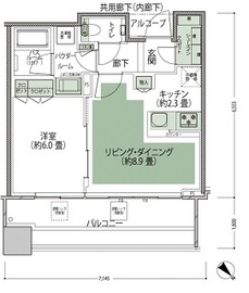 スカイフォレストレジデンス　タワー&スイート 9階 間取り図