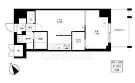 東京マンション 802 間取り図