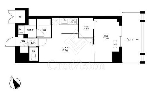 東京マンション 1003 間取り図