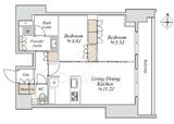 ブランシエスタ入谷グランデ 808 間取り図