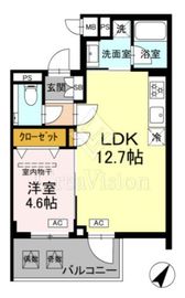 ロイジェント中目黒 203 間取り図