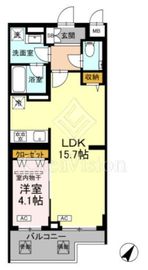 ロイジェント中目黒 302 間取り図