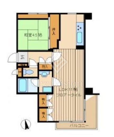 グローリア荻窪 7階 間取り図