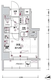 ＣＲＥＳＴ　ＴＡＰＰ　川崎港町 2階 間取り図