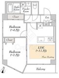 ルミークアン笹塚 304 間取り図