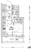 ＣＲＥＳＴ　ＴＡＰＰ　川崎港町 3階 間取り図