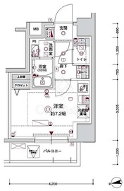 ＣＲＥＳＴ　ＴＡＰＰ　川崎港町 5階 間取り図
