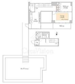 ルミークアン笹塚 501 間取り図