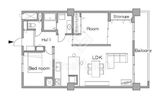 日商岩井恵比寿マンション 3階 間取り図