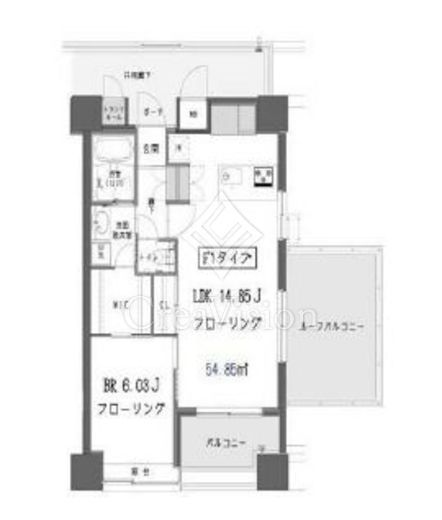 ガーデン蒲田 1205 間取り図