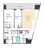 プリズムタワー 22階 間取り図