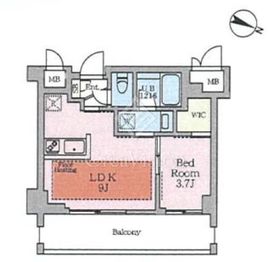 ヴィスタコート幡ヶ谷 205 間取り図