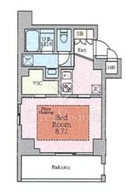 ヴィスタコート幡ヶ谷 206 間取り図