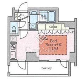 ヴィスタコート幡ヶ谷 404 間取り図