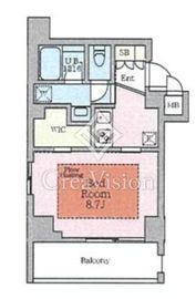 ヴィスタコート幡ヶ谷 406 間取り図