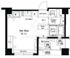 パークアクシス横浜井土ヶ谷 314 間取り図