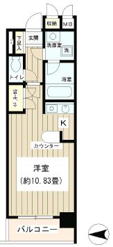 ノナプレイス渋谷神山町 309 間取り図