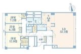 高輪ヒルズ 7階 間取り図