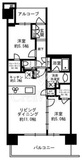 ジオ板橋大山 9階 間取り図