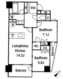ユニーブル渋谷神南 4階 間取り図