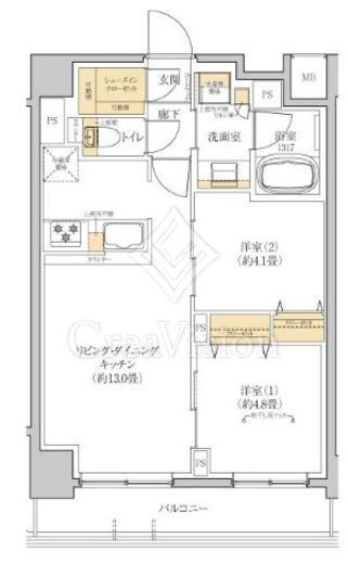 グレーシアフィット羽沢横浜国大 409 間取り図