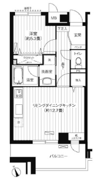 新御茶ノ水アーバントリニティ 12階 間取り図