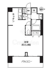 リビオタワー板橋 8階 間取り図